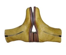 NWOB  HY-TEST Mens 9.5D Tan Anchor Flange Leather Steel Toe Boots Size  H732