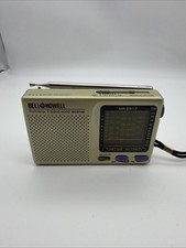 Vintage Bell Howell AM/FM/MW SW 9 Band World Receiver Portable Handheld Radio