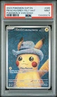 2023 Pokemon Black Star Promo #085 Pikachu Van Gogh Grey Felt Hat - PSA 9 MINT