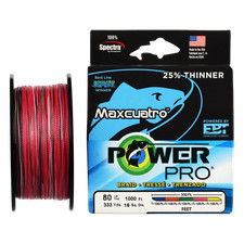 PowerPro MAXCUATRO METERED Braided Fishing Line - 5 Color - 100lb - 1500yd/13...