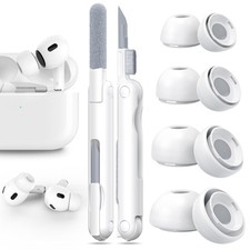 RFUNGUANGO 4 Pairs Replacement Ear Tips for AirPods Pro 2nd/1st A-White