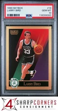 1990 SKYBOX #14 LARRY BIRD CELTICS HOF PSA 10