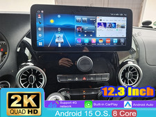 12.3" Carplay Android 15 Autoradio 4+64GB F&uuml;r Mercedes Benz Vito W447 2015-2023