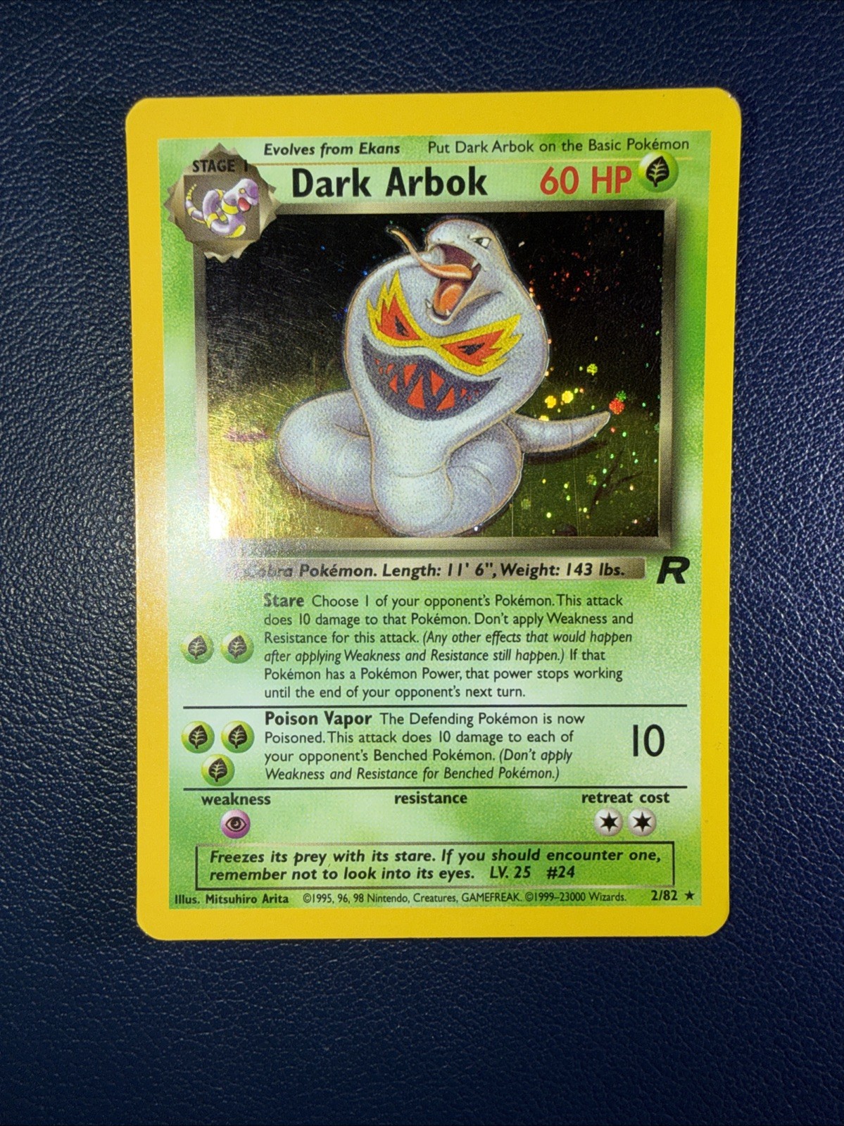 Dark Arbok Pokemon Team Rocket 2/82 Holo LP