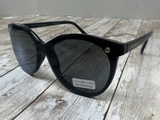 Tommy Hilfiger Reese WP OL530 Sunglasses Black Crystal Frame Black Lens.