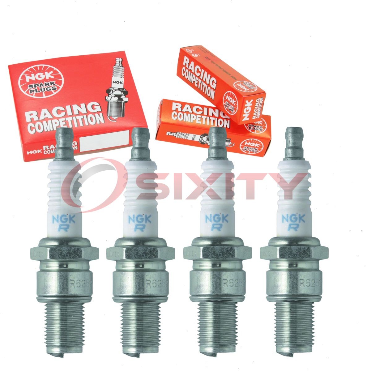 4 pc NGK 4492 R6918B-8 Racing Spark Plugs for QC57 1025 09482-00509 Ignition ct