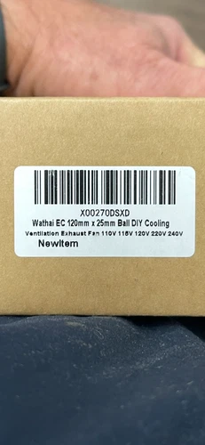 WATHAI BRUSHLESS BALL BEARING PC COOLING FAN 80-240v 50/60Hz 120mmx120mmx25mm