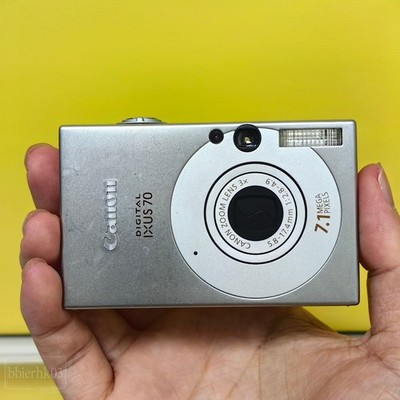 Canon IXUS 70 SD1000 7.1MP 3X Optical Zoom CCD Vintage Digital Camera - Silver
