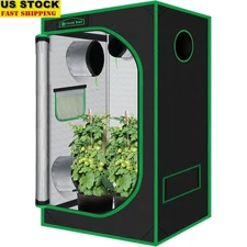 Reflective Grow Tent 600D Light Proof Hydroponics Kit Easy Assembly Sturdy Frame