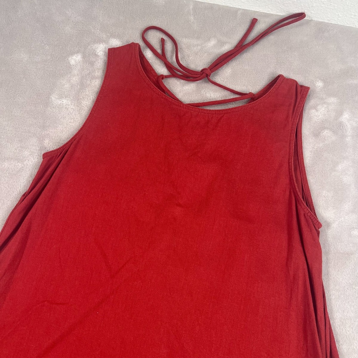 Uniqlo Dress Womens Size Small Red Orange Linen Blend Knee Length Sleeveless | eBay Uniqlo Dress Womens Size Small Red Orange Linen Blend Knee Length Sleeveless | eBay
