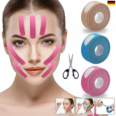 3 Rollen Face Lifting Tape, 2,5Cm X 5M Gesichtstape Gegen Falten Face Tape Myof