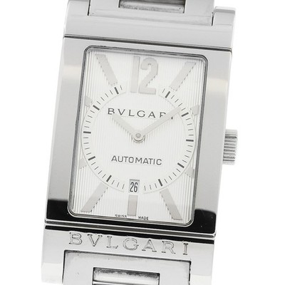 BVLGARI Rettangolo RT45S Date Silver Dial Automatic Men's Watch_959925