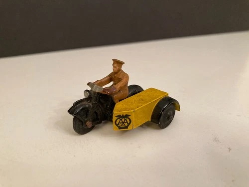 Vintage Meccano Dinky Toys Motorcycle And Sidecar 44B AA Motor-Bike