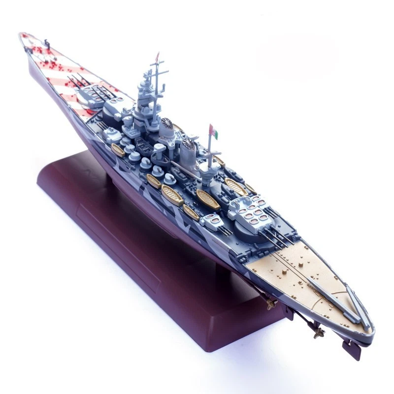 1:1000 WWII Italian Warship Roma Schlachtschiff Modell Diecast Militär Sammlung