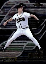 2001 Topps Fusion FInest Stat #82 Greg Maddux Atlanta Braves HOF