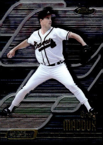 Greg Maddux [Finest] #82 2001 Topps Fusion card