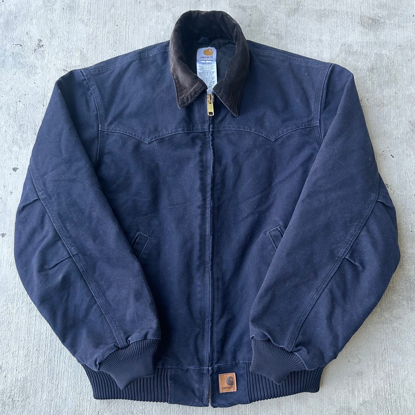 Vintage Y2K blue Carhartt Santa Fe western work jacket