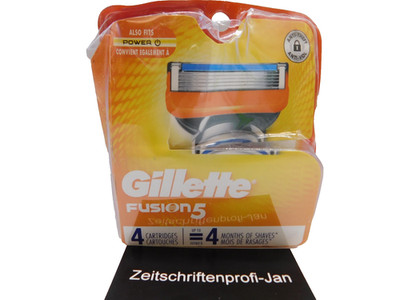 4er Pack Gillette Fusion 5 Rasierklingen Ersatzklingen