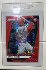 2025 Panini Prizm - Thomas Saggese, Thomas Saggese #185 Red Power Prizm 14/99 RC