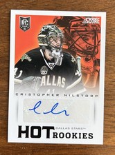 2013-14 Score Hockey CHRISTOPHER NILSTORP Hot Rookies Auto RC Stars Rookie #636