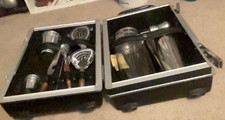 Complete Bar Set in Original Black Carry & Storage Case with Handle. 12 Pieces