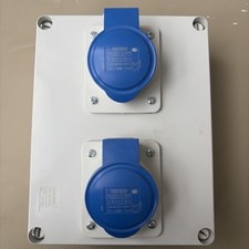 Gewiss 32A Socket 2 Gang Single Phase Commando Socket IP56