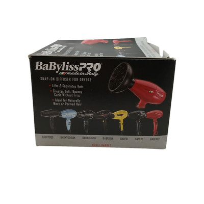BABYLISS PRO Snap-On Diffuser for Mid-Size Dryers -- NIB