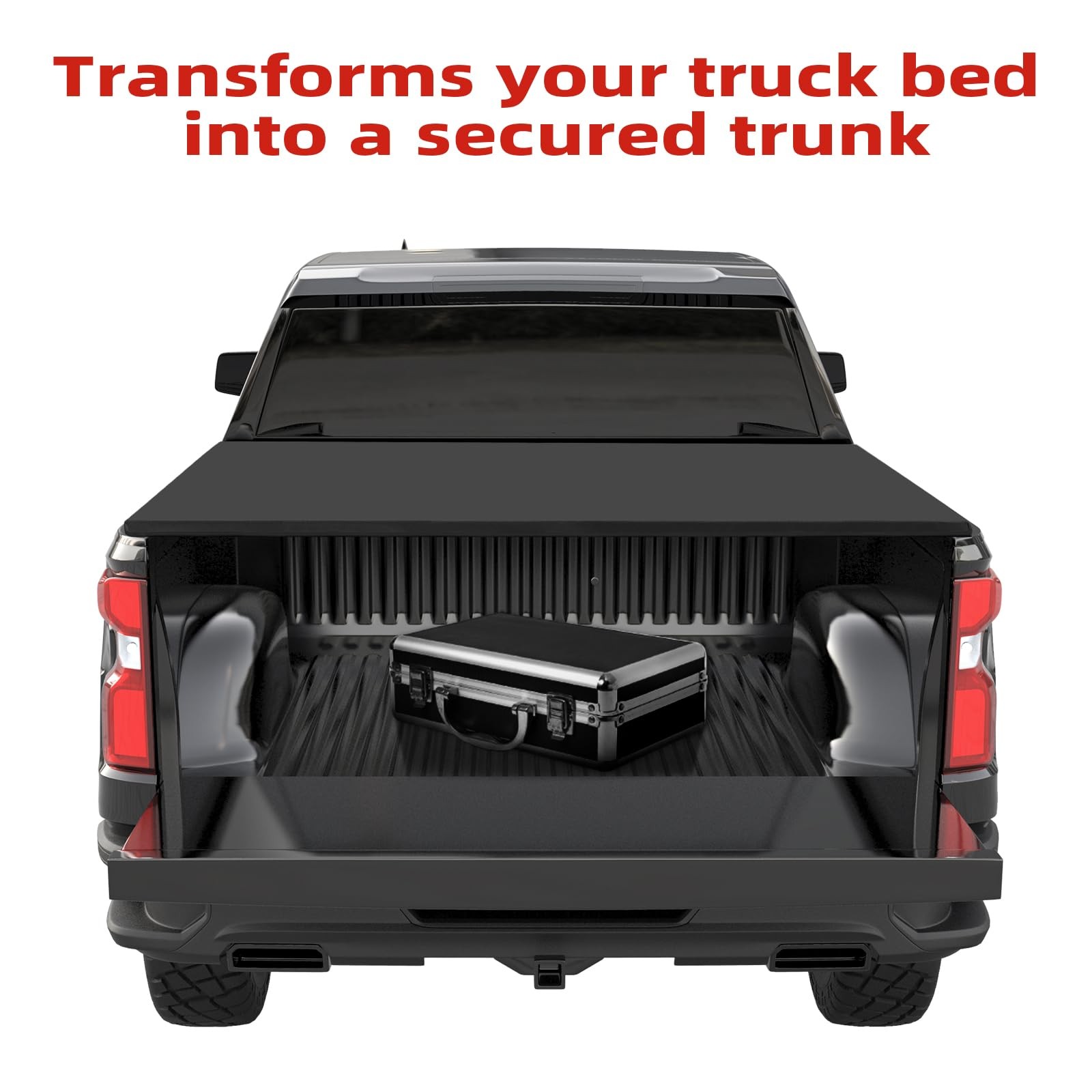 5.8 Ft Soft Roll-up Truck Bed Tonneau Cover For 2019-2023 Chevrolet Silverado