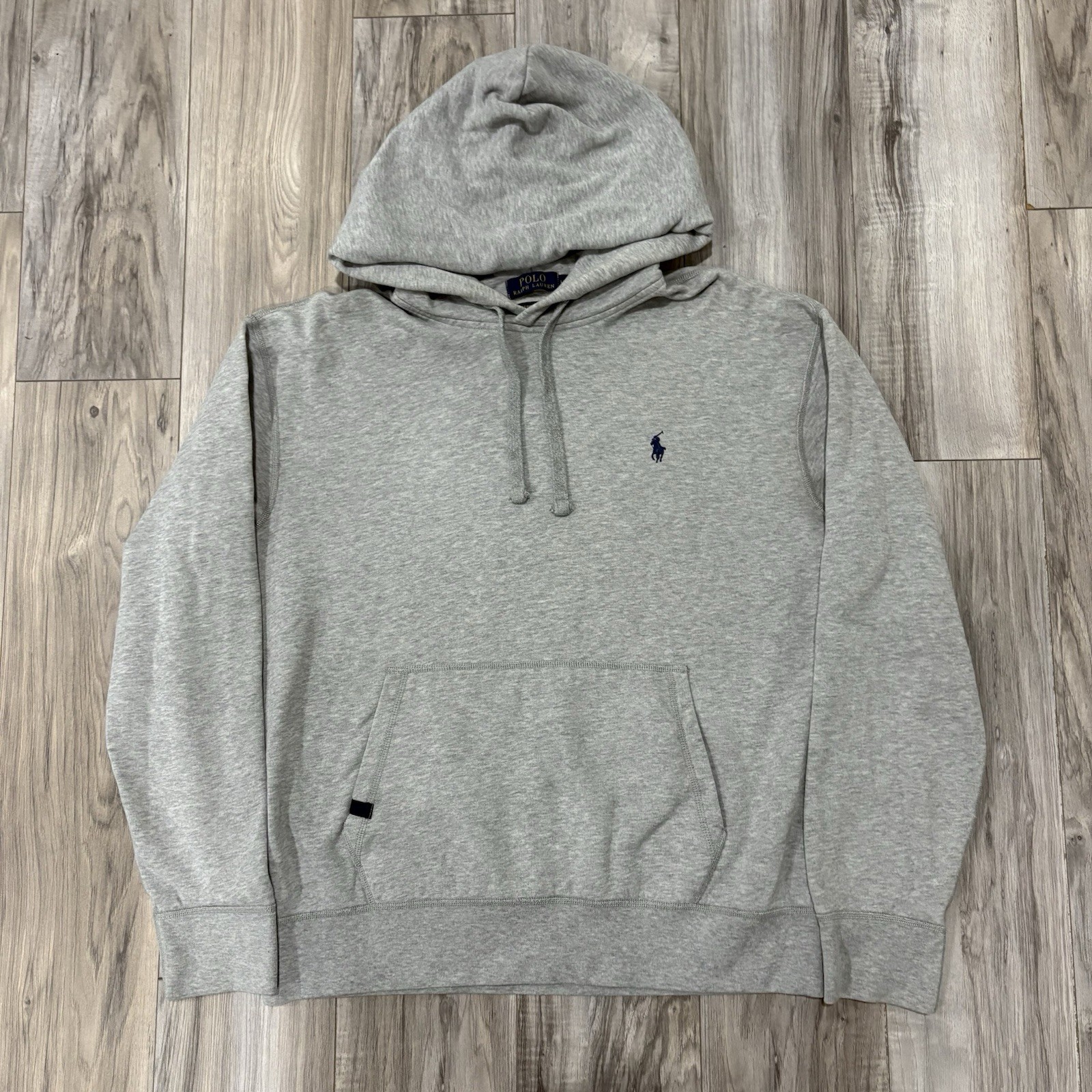 Polo Ralph Lauren Felpa con Cappuccio Uomo Grande Grigio Performance Pullover Felpa Pony