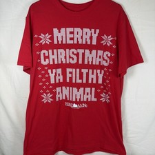 HOME ALONE: MERRY CHRISTMAS YA FILTHY ANIMAL T-Shirt XL