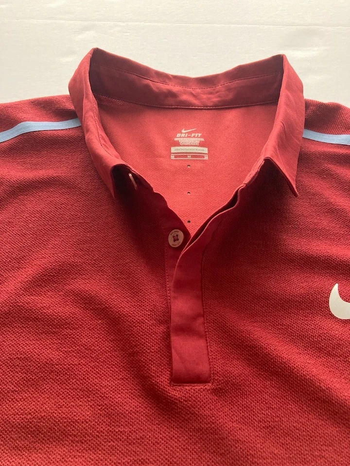 Nike Federer RF Advantage 2016 Monte Carlo Tenis Polo M Rojo 729281-677 Foto 4 de 4