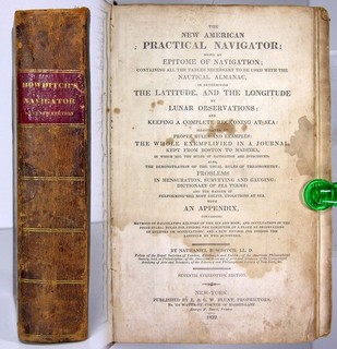 ORIGINAL 1832 AMERICAN PRACTICAL NAVIGATOR By NATHANIEL BOWDITCH SEVENTH EDITION