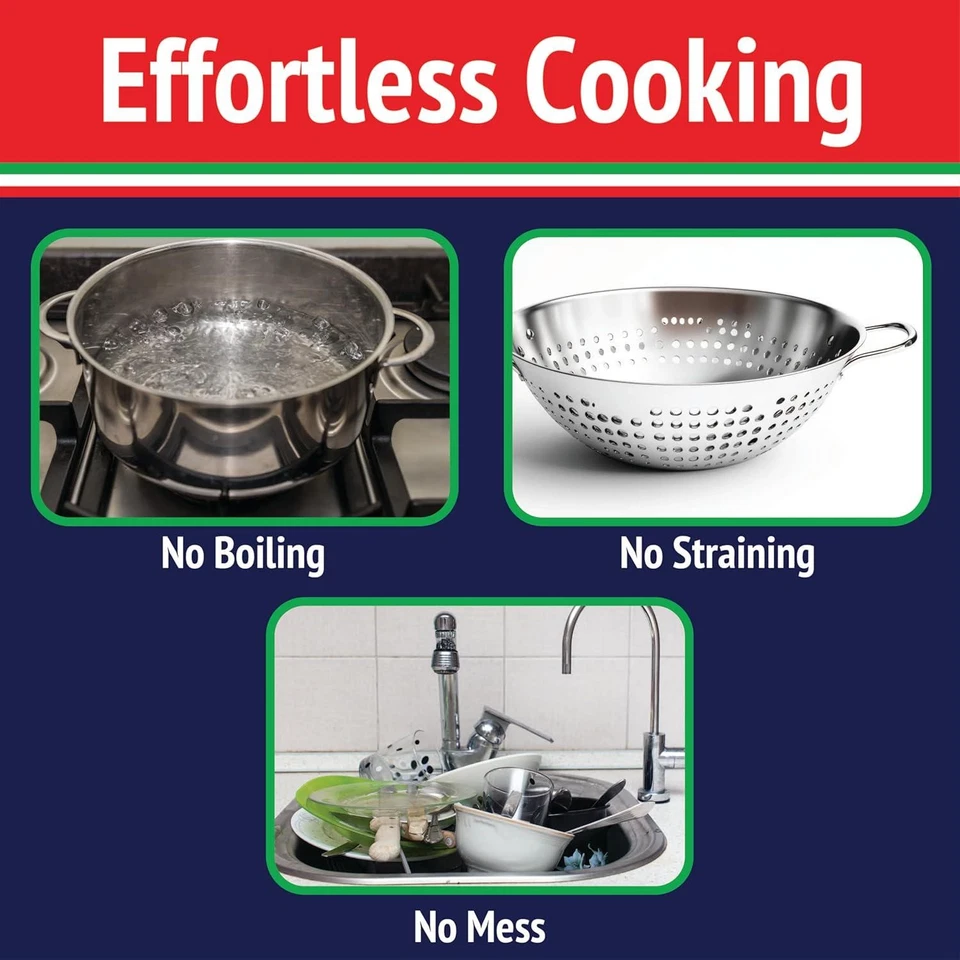 Microwave Pasta Cooker, Uncoated- The Original Fasta Pasta (Red)- Quickly Cooks - Image 3 of 4