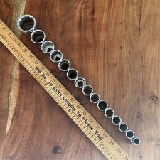 Vintage Blackhawk Shallow Socket Set 12 Drive 12 Point 1-12 To 716 Usa
