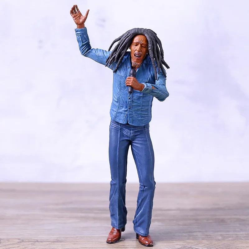 Figurine Bob Marley collection reggae Jamaïque statuette PVC pour fan de musique pop