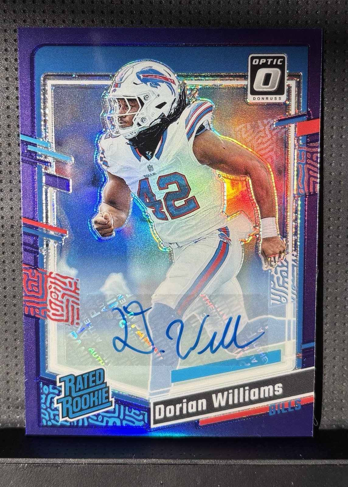 Dorian Williams Panini Donruss Optic #212 Autograph-Purple