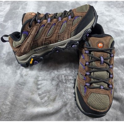 Merrell Moab 3 Hiking Shoes Womens 7.5 Brown J036342 Suede Vibram Sole NWOB