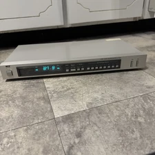 MCS Series 3760 Quartz Synthesized Stereo Tuner in Silver tested + works