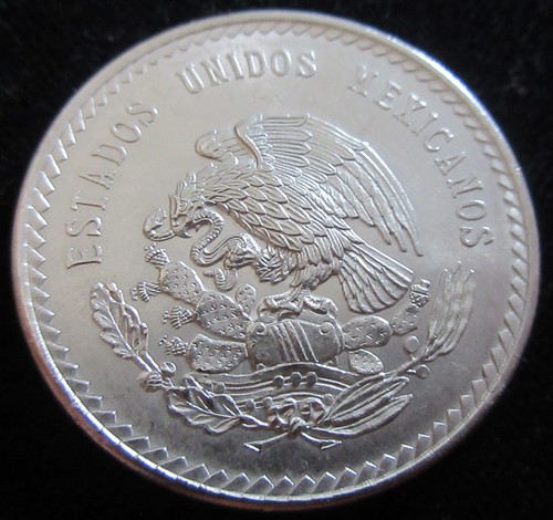 MDS MEXIKO MEXICO 5 CINCO PESOS 1948 "CUAUHTEMOC", SILBER # - Bild 2 von 2