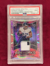 2020 Panini Spectra Derrick Henry Fireworks Fabrics Neon Pink Prizm 6/10 #15