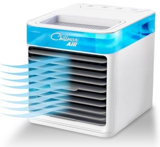 Chillmax Air Cooler 2.0 Portable Fan and Humidifier with 4 Speeds LED Light