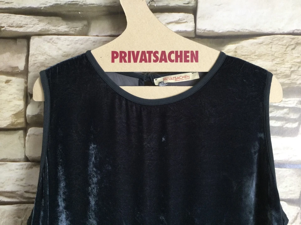 cocon.commerz PRIVATSACHEN Kleid aus SEIDENSAMT in grün Größe 2 - Muster - Bild 2 von 4