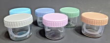 NEW Drkio 6 Glass Baby Food Storage Jars with Lids 4 oz Multicolor Containers