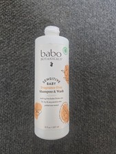 Babo Botanicals Sensitive Baby Shampoo  Wash New Sealed  No Lid 