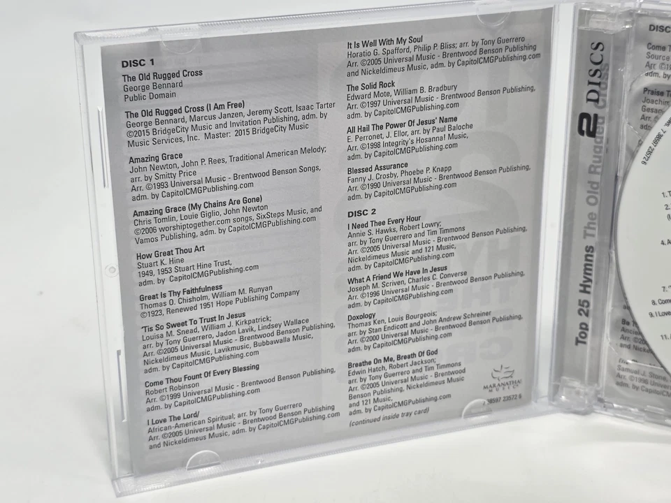 Top 25 Hymns The Old Rugged Cross Maranatha Music 2 CD Album Worship Christian Foto 4 de 4
