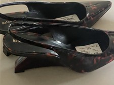 REFORMATION WESTLYN SLINGBACK WEDGE IN PATIENT TORTOISE 7,5