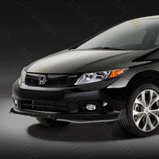FIT 2012 HONDA CIVIC 4DR/SEDAN JDM BLACK 3PCS CS-STYLE FRONT BUMPER BODY KIT LIP