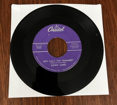1950s Sonny James Uh-Huh--mm/WHY CANT THEY REMEMBER 3840 45 - Play Tested VG+