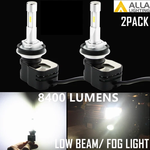 Alla Angled LED H11 Daytime Running Light Bulb|Fog Light Bulb|Headlight Bulb 6K