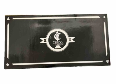 Chess Armory Chess Set 15x15 Inlaid Wood Travel Case Board Hand Carved Pieces